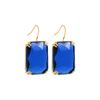 Pendientes Cuadrados de Zirconia de Colores Transparentes Transfronterizos Europeos y Americanos Pendientes de Gancho de Zirconio Cuadrado Ganchos de Oreja Dopamina Pendientes Grandes Exagerados