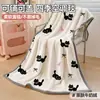Manta Gruesa de Franela Polar para Siesta en la Oficina Manta para Aire Acondicionado Manta tipo Throw Manta para Sofá Polar Doble Cara Para Cama Manta de Regalo de Invierno