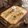 Tapete Escurridor para Encimera de Cocina, Tapete para Té, Posavasos Absorbente, Tapete Antideslizante para Lavabo, Tapete para Mesa de Café, Tapete para Grifo, Tapete para Comedor