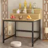Mesa de Buda de Lujo Ligero Moderna, Mesa de Ofrendas, Mesa de Incienso, Altar de Buda para el Hogar, Mesa de Ofrendas de Tres Niveles, Mesa de Ofrendas Simple, Mesa de Ofrendas de Nuevo Estilo Chino