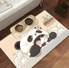 Jogos Americanos de Animais de Estimação Fofos de Desenho Animado, Impermeáveis, Resistentes a Manchas, Resistentes ao Desgaste, Estilo Couro Ultra Durável, Fácil de Limpar, Jogos Americanos de Jantar para Gatos e Cachorros