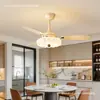 Luminária ventilador de feijão mágico vintage estilo francês para quarto e sala de estar, silenciosa com forte fluxo de ar, luminária ventilador elétrico estilo Bauhaus