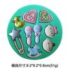 Flor fada coelho urso bebê silicone molde diy handmade fondant bolo molde decoração