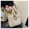 Bolso Grande de Mujer 2026 Nuevo Versátil de Hombro Playa Vacaciones Tejido de Paja Bolso Tote para el Trabajo
