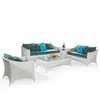 Departamento de Ventas de Sofás de Ratán para Exteriores Sofá de Ocio Impermeable Protección Solar para Patio de Villa Silla de Ratán Muebles para Habitación Soleada Balcón