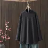 Camiseta Básica Derong 2025 Otoño e Invierno Nueva Moda Top Cálido Interior Camiseta de Manga Larga para Mujer de Cuello Medio