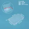 Caixa de Embalagem de Plástico Transparente Caixa de Exibição de Amostra de Ferramentas de Hardware Caixa de Embalagem de Peças Organizador de Acessórios Caixa de Armazenamento de Cartões