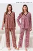 Pijama de Algodão de Manga Longa e Calça Longa de Inverno Roupas de Casa de Outono Pijama Shufu Estilo de Comércio Exterior Feminino Peça Dupla Solta Casual