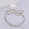 Acessórios de Pérola DIY Joias Conjunto de Pérolas em Prata Esterlina S925 para Mulheres Nicho Luxo Leve Moda Commute Colar de Laço