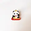 Insignia de Panda de Dibujos Animados Estilo Chino Festivo de Año Nuevo Tesoro Nacional Broche Lindo Afortunadamente Afortunadamente Decoración para Bolsos de Hombres y Mujeres