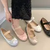 Zapatos planos suaves y dulces con detalle de lazo, zapatos planos de nariz de cerdo para mujer, bailarinas versátiles