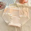 Pantis Sin Costuras para Mujer Transpirables de Cintura Media 10A Seda de Ácido Poliláctico Cómodos Ligeros Hielo Seda Ligeros Transparentes Panties Triángulo para Mujer