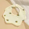 Baberos de Gasa de Cuatro Capas al por Mayor Verano Toalla para Babas de Bebé Impermeable Transpirable Algodón Puro Anti-Escupituras Baberos para Recién Nacidos