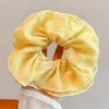 Novos scrunchies de tecido de verão com alto apelo estético, elásticos de cabelo florais pequenos, acessórios de cabelo fofos e versáteis