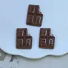 Brinquedo Alimentício de Chocolate Conjunto de Acessórios de Resina DIY Série de Brinquedos Alimentícios de Simulação de Material Natural