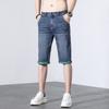 Jeans Recortados para Hombre Pantalones Rectos Holgados 2024 Nuevo Verano Delgados Frescos Transpirables Casuales Pantalones Cortos