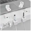 Suporte para cabo de carregamento de celular, clipe de cabo para mesa sem furos, organizador de cabos magnético, armazenamento autoadesivo para cabos de dados