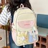 Mochilas Escolares de Gran Capacidad para Estudiantes de Secundaria y Preparatoria, Mochilas de Aspecto Sofisticado y Color Block Lindo, Mochilas de Viaje para Estudiantes Modernas y Versátiles