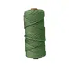 Cuerda de Algodón Colorida de 3 mm Hecha a Mano DIY Tejido Tapicería Atado Decoración Navideña Manualidades Cuerda de Algodón Colorida