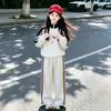 Conjunto Deportivo de Otoño para Niñas 2026 Nueva Moda Elegante Sudadera Rayada para Niñas Grandes Conjunto de Dos Piezas para Niños de Otoño
