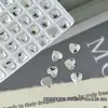 Rhinestones Planos en Forma de Corazón Imitación K9 para Uñas, Rhinestones Coloridos Súper Brillantes para Fundas de Teléfono y Decoraciones de Uñas