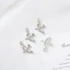 Racket de Agua Alcalina con Forma de Corazón de Ángel Cupido Incrustado de Diamantes Transfronterizo Europeo y Americano Joyería Colgante para Collar DIY Accesorio