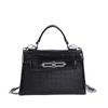Bolsa de Mão Elegante e da Moda Feminina Nova Primavera/Verão 2025 Simples Versátil Bolsa Kelly Bolsa Transversal da Moda Feminina