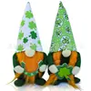 Comercio transfronterizo de nuevos productos. Decoración Día de San Patricio Enano Muñeco Rudolph Sombrero Verde Festival Muñeco Sin Rostro Adornos