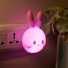 Interruptor de luz de dibujos animados transfronterizo de regulaciones estadounidenses Meng Meng conejo led luz de noche inteligente hogar enchufable luz de noche para niños práctica
