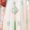 [Qianli] Bolsita Bordada, Colgante de Bolsita de Cuello de Osmanthus, Bolsita de Flor de Durazno, Doce Dioses de las Flores, Accesorios de la Dinastía Han al por Mayor