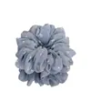 Elástico de Cabelo Scrunchie Azul Gelo com Laço de Strass Estilo Coreano, Simples e Elegante, Versátil para Rabo de Cavalo, Acessório para Coque