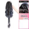 Peluca de mujer con cola de caballo, trenza de simulación de cabello, dulce y linda, con teñido, trenza de boxeo, una trenza larga, trenza de color cascada Spice Girl.