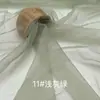 Tela de Organza 2020D Hilo Ruyi Mate Transparente Ligeramente Rígida Accesorios de Encaje Bordado Tela para Empaque de Regalos