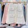 Maoning Otoño e Invierno Nuevo Estilo Francés Top Chaqueta con Flecos para Mujer Cárdigan Suéter de Punto con Temperamento a la Moda