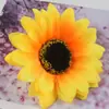 Cabeza de girasol, flor artificial, venta al por mayor, hecha a mano, tela de seda, flor de girasol, crisantemo, accesorios de flores artificiales de bricolaje