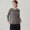 Suéter de cachemira con hilo floral para otoño e invierno para mujer, cuello redondo semiabierto, tejido grueso, mangas raglán, suave y cómodo, capa base moderna