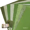 Paquete temática de bosque envío gratis decoración hoja grande de apertura total fondo de jardín de infantes papel de pared verde mostaza piezas verdes creación ambiental 5