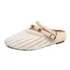 Sandalias cerradas para mujer con plataforma interior, nuevo estilo verano 2026, malla transpirable, elegante diseño Mary Jane, adecuadas para combinar con vestidos