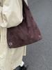 Bolso de Cuero Gamuzado Transfronterizo para Mujer, Gran Capacidad, Nuevo Bolso de Hombro Versátil Otoño e Invierno 2026, Bolso Madre e Hija, Bolso Tote para Viaje