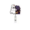 Porta-Crachá Retrátil de Acrílico Fantasma Divertido de Halloween Transfronteiriço Entrega Direta da Fábrica