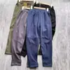 Pantalones casuales para hombre, modernos, minimalistas y deportivos, con cintura elástica, corte holgado, diseño versátil de pierna recta y cordón.