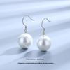 Brincos femininos minimalistas de prata esterlina com pequenas pérolas frescas alta sensibilidade personalidade retrô estilo ins 925 atacado