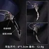 Estilo étnico retro diente de lobo artificial acero inoxidable collar hombres moderno dominante personalidad cabeza de lobo cabeza de tigre largo Accesorios Venta al por mayor