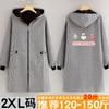 Chaqueta con forro polar Delantal grueso de manga larga Hogar Cocina Ropa de trabajo cálida Monos Estampado 2025 Nuevo estilo Ropa de trabajo Bata para mujer