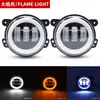 Lámpara antiniebla de 3.5 pulgadas para Wrangler con ojo de ángel y lente de apertura, foco para motocicleta Harley, luz LED para coche modificado