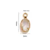 Joyería transfronteriza de acero de titanio, colgantes para collares, dijes de cristal, joyería colorida hecha a mano DIY, accesorios versátiles, venta al por mayor desde el fabricante