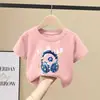 Camiseta de Manga Corta 100% Algodón Puro para Niños 2026 Nueva Ropa de Verano para Niños Top de Media Manga Camiseta Básica para Niños Mayores