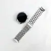 Adecuado para correa de reloj Huawei GT4 46 mm de ancho, tres eslabones, hebilla plana sin costuras, correa de acero inoxidable