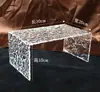 Acrílico Padrão Onda d'Água Transparente Suporte de Exibição Armazenamento Suporte de Exibição Cosméticos Sobremesas Decorações Enfeites Suporte Personalizado