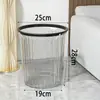 Papelera de Nuevo Estilo 2025 para Sala de Estar en Casa, Gran Capacidad, Aspecto Elegante, Papelera de Lujo Ligero, Cesto de Papel Simple con Anillo Transparente